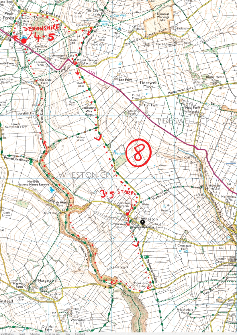 68. Wheston, Peterdale and Haydale peak district walk